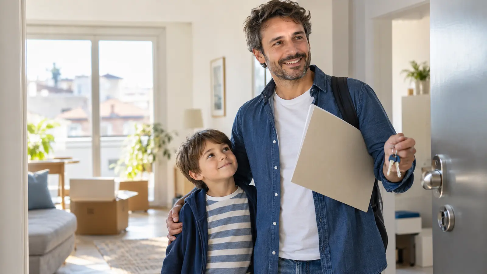 Bonus affitto genitori separati 2026: genitore con figlio nella nuova casa