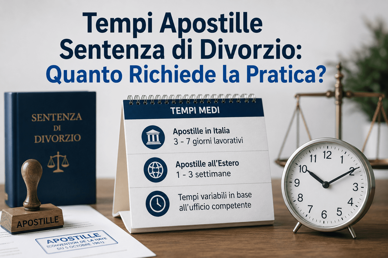 Scopri i Tempi per ottenere l'apostille o la legalizzazione della sentenza